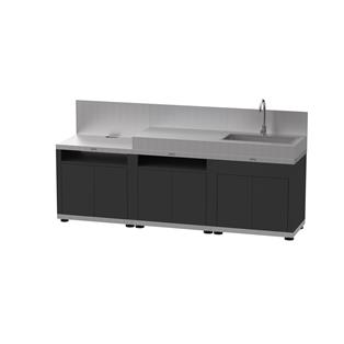 3-Element Signature Outdoor Kitchen with Backsplashes - Duo