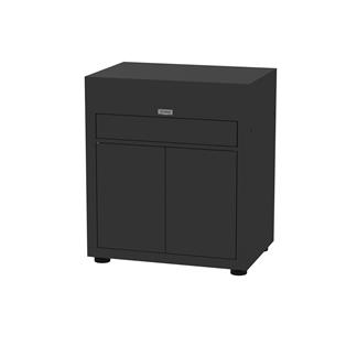Mueble con cajón, 80 x 55 cm - Negro