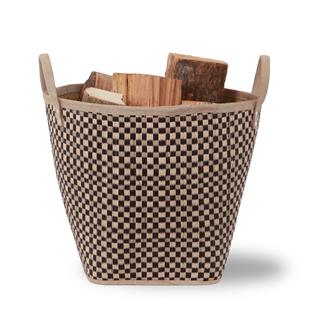 Cesta para leña y para pellets ajedrez