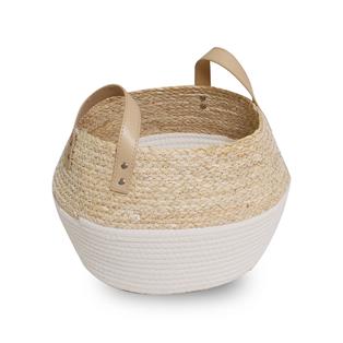 Log and Pellet Basket Natura Two-Tone