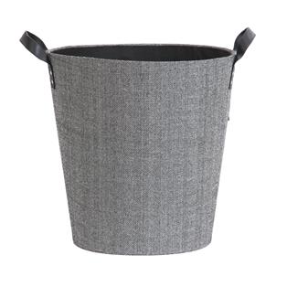 Cesta para leña y para pellets Dama redondo Gris