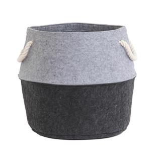 Cesta para leña y para pellets Bicolor fieltro