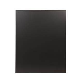 Placa de pared lisa negra lg. 80 al. 100
