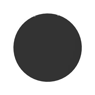 Placa de suelo redonda negra d. 74 cm