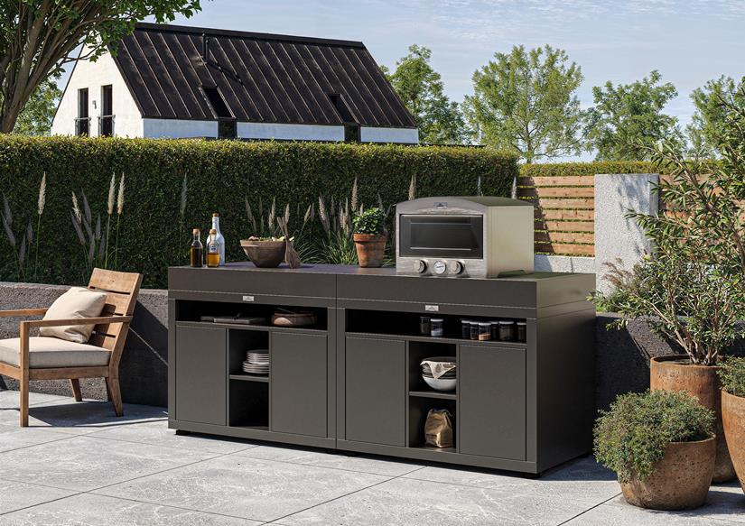 MUEBLE DE COCINA XL, 110 X 70 CM NEGRO