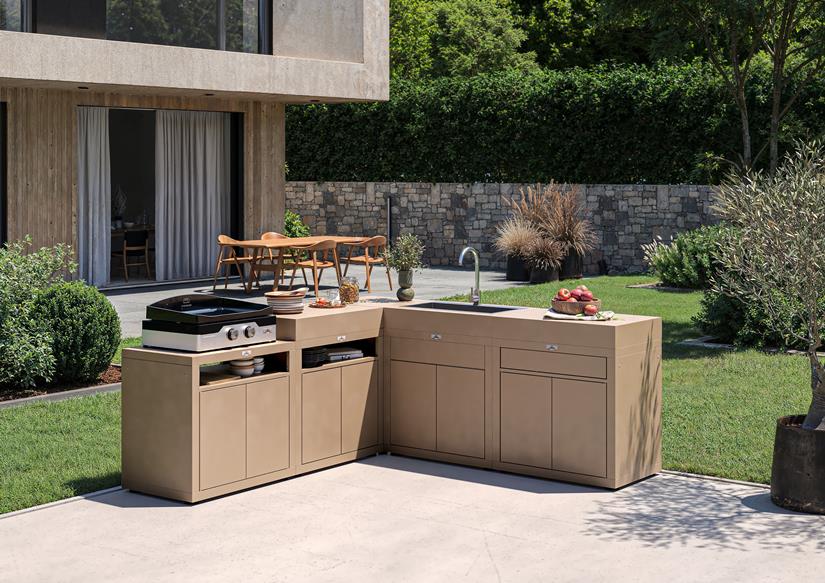 Mueble con fregadero integrado, 80 x 55 cm - Arena