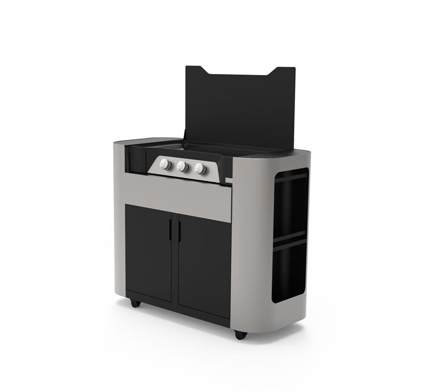 Plancha EXCLUSIVE Gas 375 XL - Dúo edición Mueble y tapa incluidos