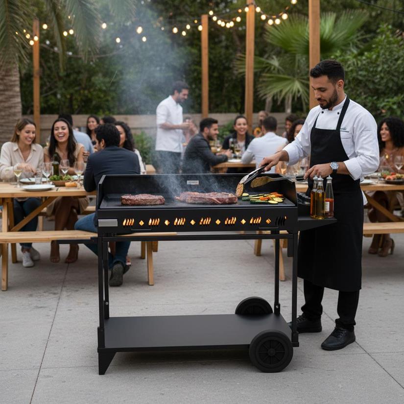 Plancha Exception PAKITA 4105 + Carrito Negro