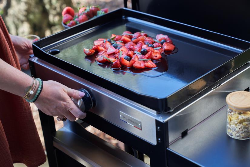 LA PLANCHA FRANCAISE Eléctrica 150 edición - Dúo Tapa, carrito, especiero y cortina incluidos