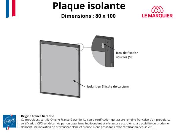 Placa mural Unida Negra L80 H100