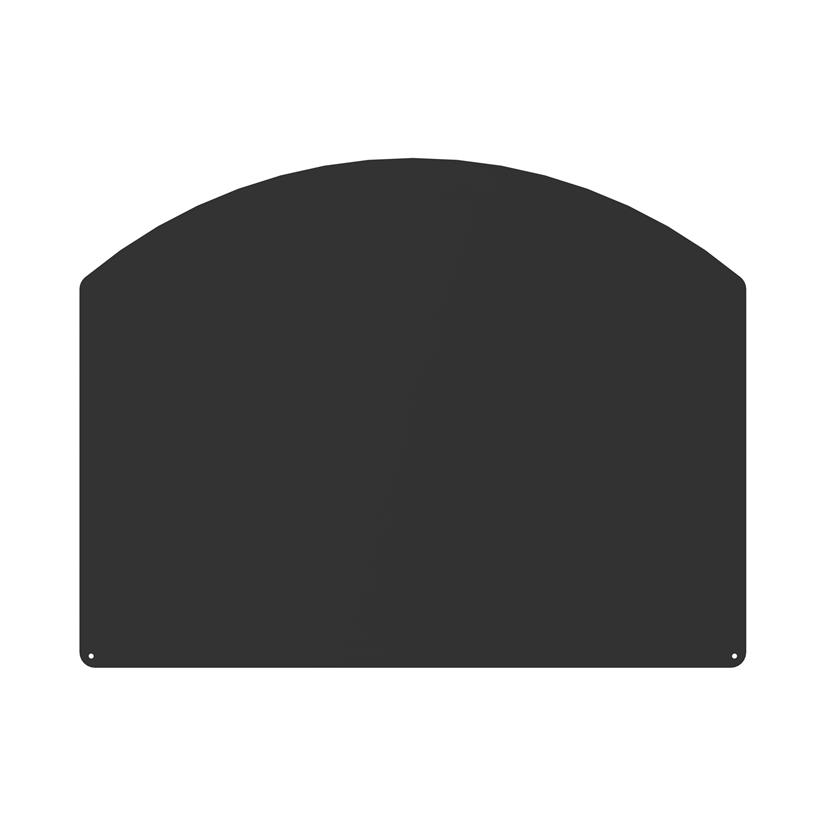Placa de suelo Semicírculo Negra L75 H65