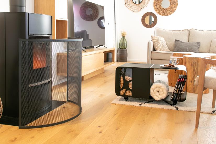 Placa de suelo Cuadrada Negra L100 H100