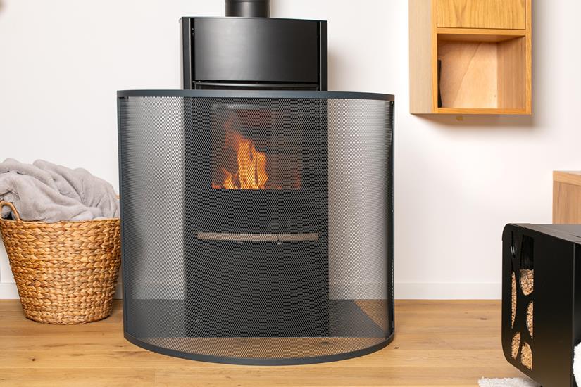 Placa de suelo Cuadrada Negra L100 H100