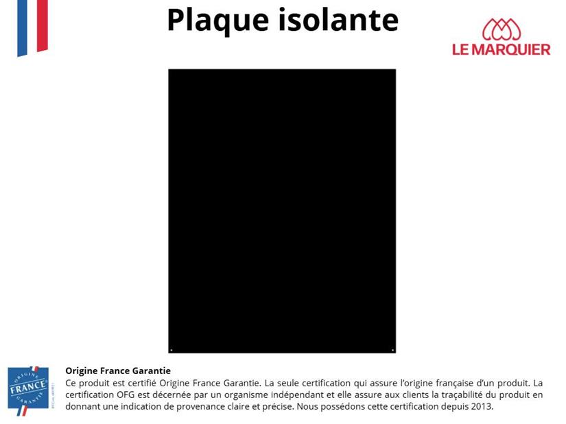 Placa de suelo Cuadrada Negra L75 H75