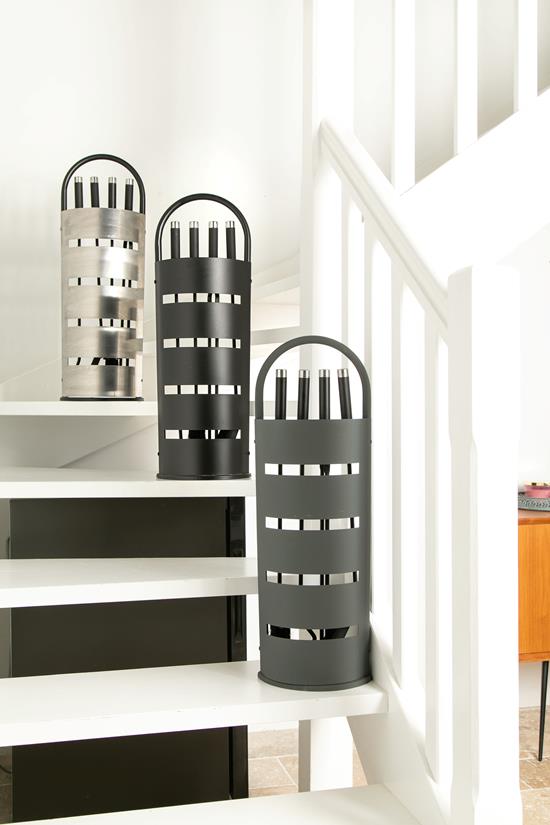 Elaia Basic Fireplace Tool Set, Stainless Steel